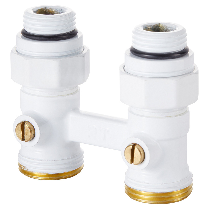 Гарнитура 1/2"х3/4" прямая EK белая  Royal Thermo 