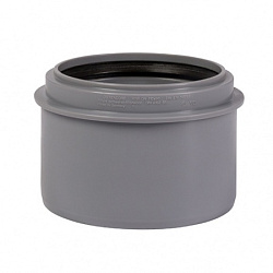 Муфта канализационная 110 насадная серая Ostendorf 