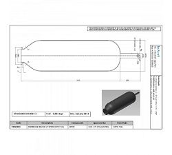 Мембрана для баков 100л с горловиной диаметром 89 мм 