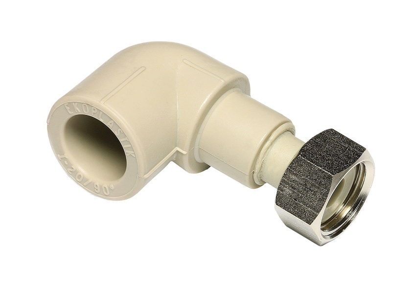 Колено 20х3/4" с НГ Wavin Ekoplastik 