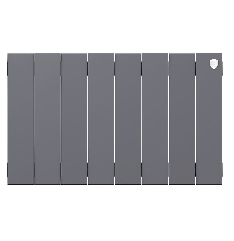 Радиатор биметаллический PIANOFORTE 300/8 секций серебро ROYAL THERMO