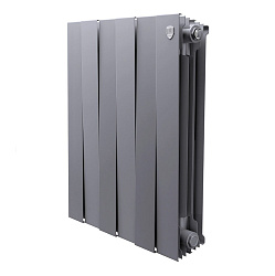 Радиатор биметаллический PIANOFORTE 500/6 секций серебро ROYAL THERMO Радиатор биметаллический PIANOFORTE 500/6 секций серебро ROYAL THERMO